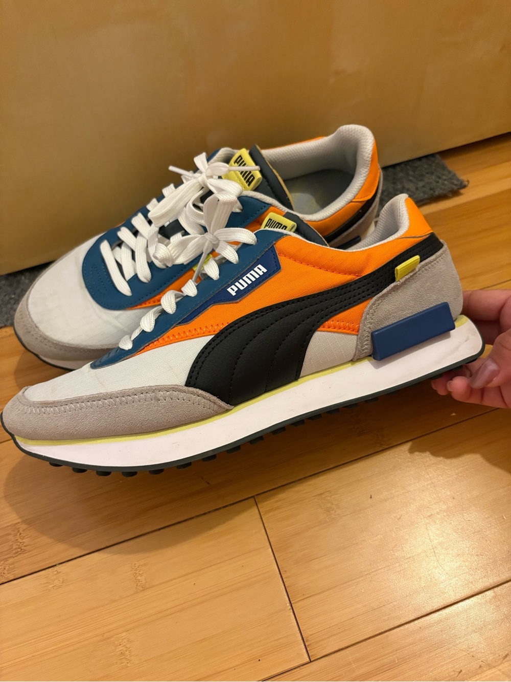 PUMA Future Rider Play On 'White Vibrant Orange'